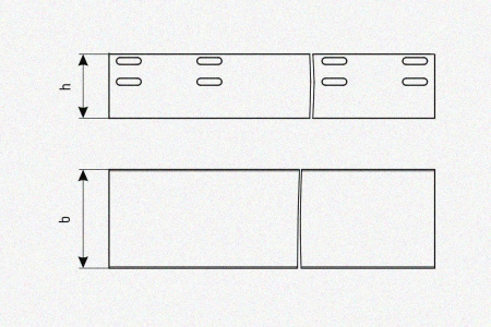 Лоток глухой ЛМГ 50х50х2000 У3, окрашенный, S1,5