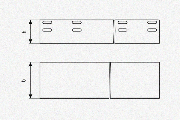 Лоток глухой ЛМГ 50х50х2000 У3, окрашенный, S1,5