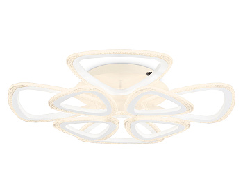 Светильник потолочный светодиодный с пультом FA4515/4+4 WH белый 106W 4200K/3000K/6400K D640*125 (ПДУ ИК) Ambrella Light