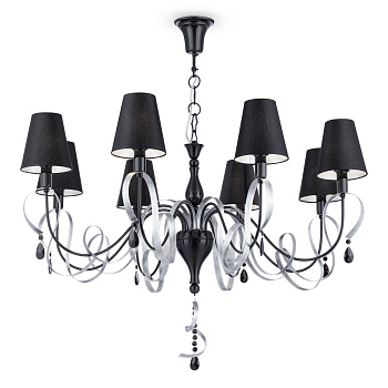 Люстра 8*E14 40Вт Черный и Хром IP20 Intreccio ARM010-08-R Maytoni