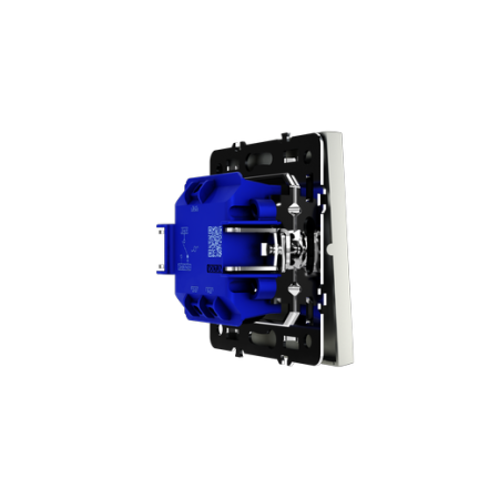 Проходной переключатель встраиваемый Voltum S70 одноклавишный 10А, (сталь)