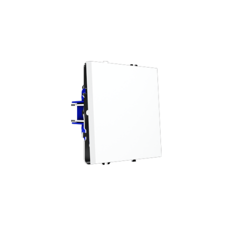 Проходной переключатель встраиваемый Voltum S70 одноклавишный 10А, (белый матовый)