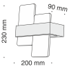 Бра 10Вт 3000K Белый IP20 Mix C817WL-L10W Technical