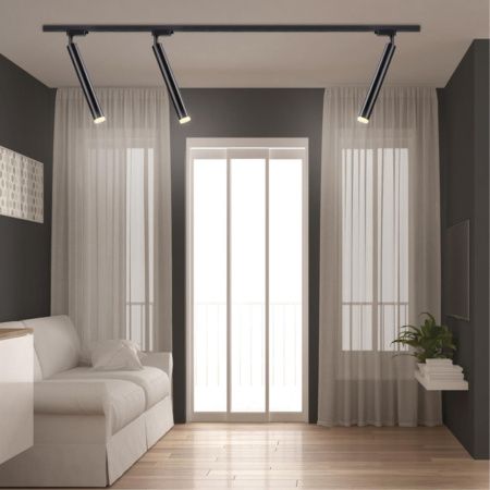 Св-к трековый однофазный IP20 LED 3000K 10W 160-265V MODO черный NOVOTECH