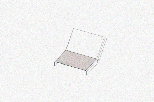 Крышка лотка КЛП 200х100-45 У3 для поворота трассы вверх на 45, окрашенная, S1,0