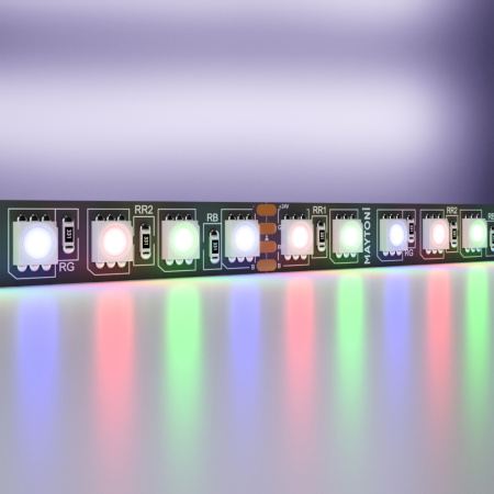 Лента светодиодная 24В 5050 21Вт/м 96LED/м RGB 5м IP20 Black Technical Maytoni
