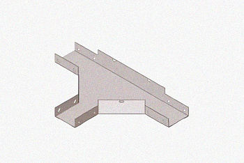 Лоток тройниковый замковый глухой ОТЗГ 250х85 УТ1,5, горячее цинкование, S1,5