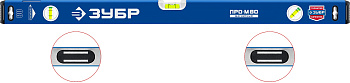 Усиленный магнитный уровень 800 мм с зеркальным глазком Профессионал-М ЗУБР