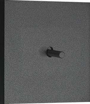 Donel N96 выключателя звонкового типа на 1 тумблер, Цилиндр, 10AX 250V, Черный, серия DT