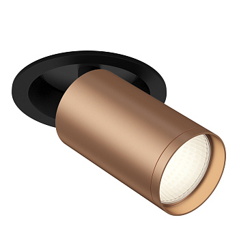 Встраиваемый светильник 1*GU10 10Вт Черный и Медь матовая IP20 FOCUS S C048CL-1BC Technical