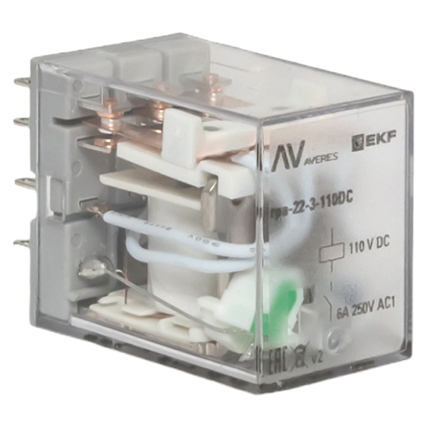 Реле промежуточное RPA 22/4 5A 110В DC AVERES EKF