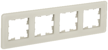 BRITE Рамка 4-мест. РУ-4-2-Бр стекло песчаный RE IEK