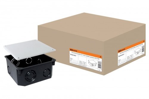 Распаячная коробка СП 110х110х50мм, крышка, IP20, TDM фото 2