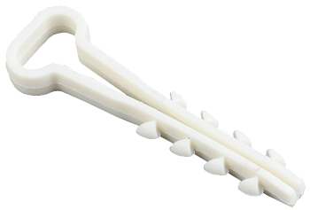 Дюбель-хомут 5х8мм нейлон белый (100шт) IEK