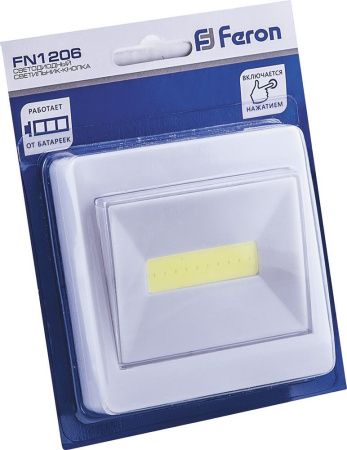 Светодиодный светильник-кнопка Feron FN1206 3W, белый