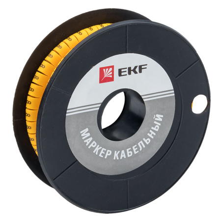Маркер кабельный 6,0 мм2 "8" (350 шт) (ЕС-3) PROxima EKF