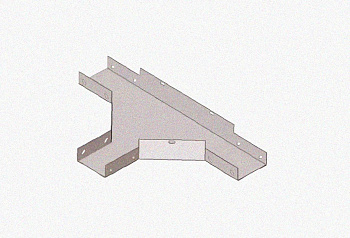 Лоток тройниковый замковый перфорированный ОТЗ 200х60 УХЛ1, горячее цинкование, S1,0