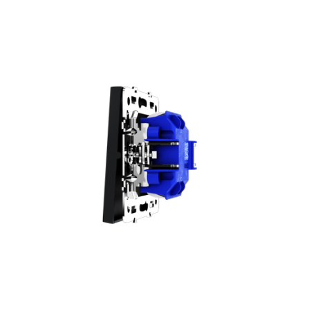 Выключатель встраиваемый Voltum S70 одноклавишный 10А, (графит)