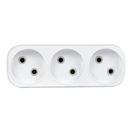 Разветвитель 3 гн, б/з плоский 6А 250B PROxima EKF