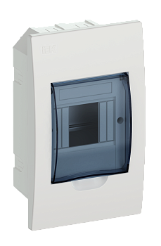 Корпус пластиковый ЩРВ-П-4 IP41 белый KREPTA 3 IEK