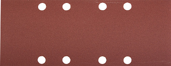Лист шлифовальный "Мастер", 8 отверстий, для ПШМ на зажимах, Р320, 93х230мм, 5шт ЗУБР
