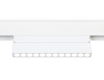 Светильник светодиодный поворотный для шинопровода Magnetic GL4044 WH белый IP20 12W 4200K 48V 24° 223*22*105 Ambrella Light