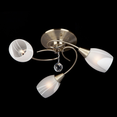 Люстра с плафонами 3*E27 60Вт античная бронза IP20 Virginia (30100/3 античная бронза) Eurosvet