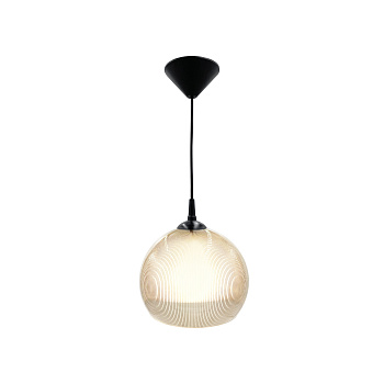 16-61 (НСБ 12-60-258) Светильник декоративный, подвесной, двойной плафон, 230В/50Гц, 1хЕ27, мах60Вт, ø250, ø200 х900мм, IP20, полистирол, з... APEYRON