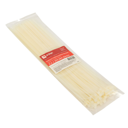 Хомут нейлоновый (3,6х370) (100шт) Basic EKF