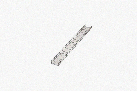 Лоток замковый перфорированный ЛМЗ 300х60х2000 УТ1,5, горячее цинкование, S1,5