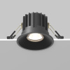 Встраиваемый светильник LED 12Вт Черный IP20 Downlight DL058-12W4K-B Technical Maytoni