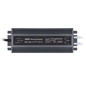 Блок питания ультратонкий UET-VAF-150B67 24В 150Вт IP67 2 выхода, металлический корпус Uniel