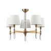 Люстра E14 5*40W LONDON бронзовый/белый/ткань ODEON LIGHT