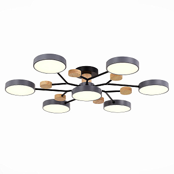 Светильник потолочный Серый/Серый LED 7*12Вт 3000K/4500K/6000К SLE6006-702-07 EVOLUCE