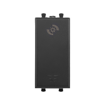 Диммер кнопочный модульный для LED ламп, "Avanti", "Черный матовый", 1 модуль DKC