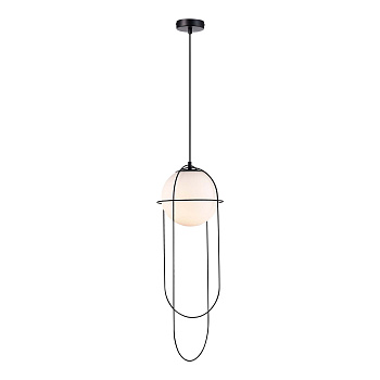 Светильник подвесной Черный/Опал E27 1*60Вт SL1189.403.01 ST LUCE