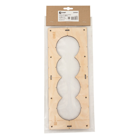 Шаблон для подрозетников c 4 отв, диам, 82 мм Expert EKF