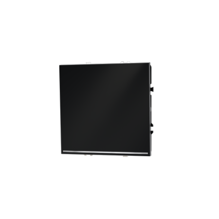 Проходной переключатель встраиваемый Voltum S70 одноклавишный с подсветкой 10А, (черный матовый)