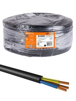 Кабель КГТП-ХЛ 3х0,75-0,66 ГОСТ (100м) TDM