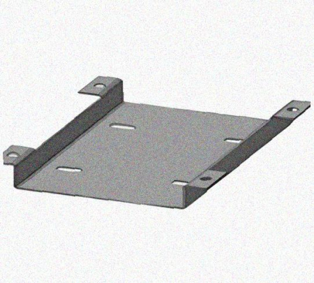 Соединитель нижний У1102 150х80 УТ1,5 с метизами, оцинкованный лист, S1,5