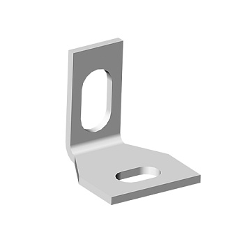 Уголок для крепления хомутов, толщ. 4,0 мм, гор. цинк Ostec