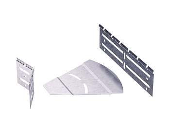 Горизонтальный изменяемый угол СРО 0-45град. 80x500, 1,2 мм DKC