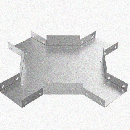 Лоток крестообразный замковый глухой КМЗГ 80х80 УТ1,5, горячее цинкование, S1,5