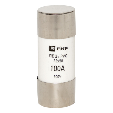 Плавкая вставка цилиндрическая ПВЦ (22х58) 100А PROxima EKF