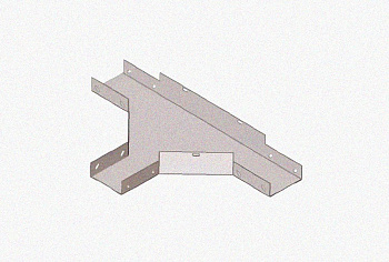 Лоток тройниковый глухой ОТГ 100х60 УТ1,5, горячее цинкование, S1,5