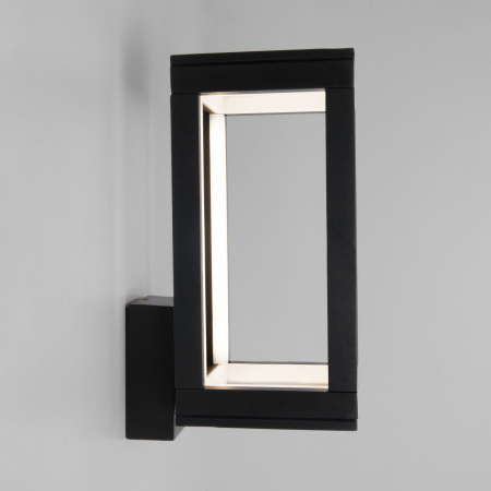 Уличный настенный светодиодный светильник 12Вт 4000К черный IP54 Frame (a051855) Elektrostandard