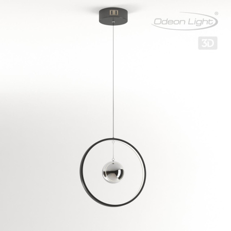 Подвес LED 21W 220V LOND тёмно-серый/хром ODEON LIGHT