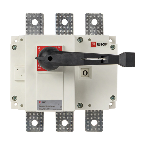 Рубильник-выключатель 630A 3П c рукояткой управления для прямой установки PowerSwitch PROxima EKF