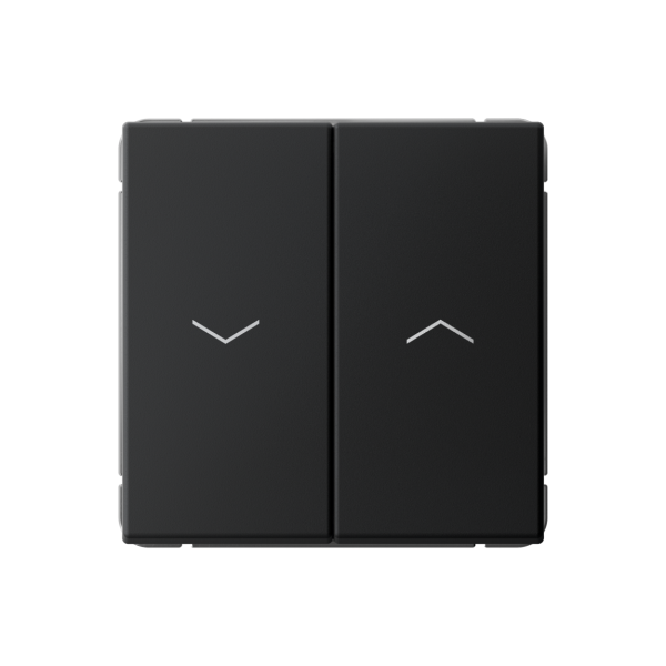 ARTGALLERY 2-клавишный ВЫКЛЮЧАТЕЛЬ ДЛЯ ЖАЛЮЗИ, 2х сх.4, 10А, механизм, КАРБОН Systeme Electric