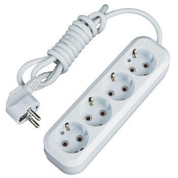 Удлинитель "Эксперт" 4 гнезда 3 метра 16А/3,5кВт с заземлением ПВС 3х1 PROxima EKF